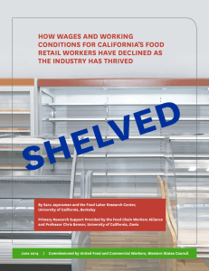 how wages and working conditions for california's food retail
