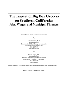 The Impact of Big Box Grocers on Southern California