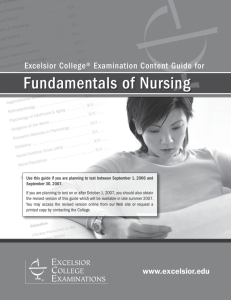 Fundamentals of Nursing content guide