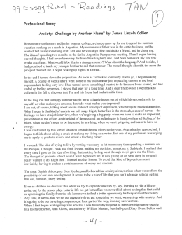 Professional challenge essay
