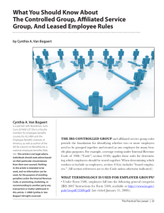 What You Should Know About The Controlled Group, Affiliated