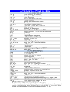 Tsu Academic Calendar 2022 Academic Calendar 2014-2015 - Tennessee State University