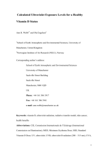 Calculated Ultraviolet Exposure Levels for a Healthy Vitamin D