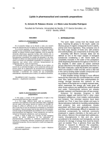 Lipids in pharmaceutical and cosmetic preparations