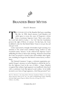 Brandeis Brief Myths
