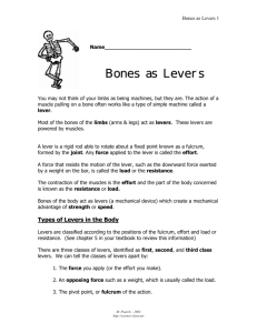 Bones as Levers - Cloudfront.net