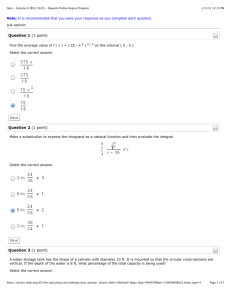 Calculus II