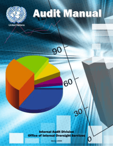 Audit Manual - Office of Internal Oversight Services