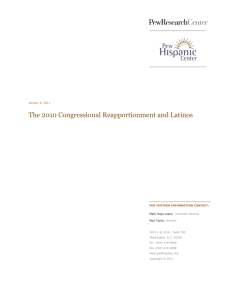 The 2010 Congressional Reapportionment and Latinos
