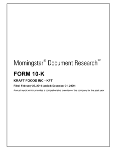 2009 Annual Report on Form 10-K