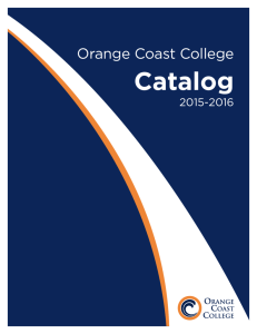 Catalog - Orange Coast College