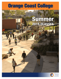 Summer - Orange Coast College