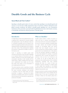Durable Goods and the Business Cycle
