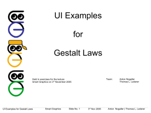 UI Examples for Gestalt Laws