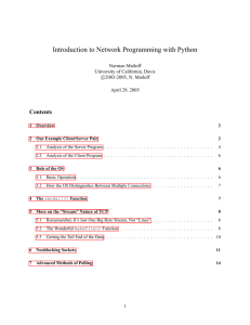 Introduction to Network Programming with Python