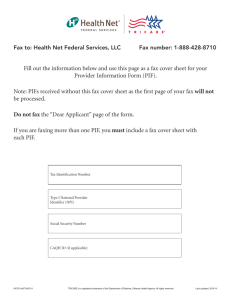 Provider Information Form - Health Net Federal Services