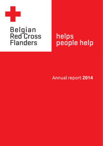 Annual report 2014 - Rode Kruis