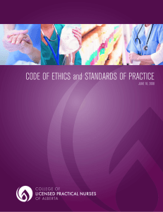 CODE OF ETHICS and STANDARDS OF PRACTICE
