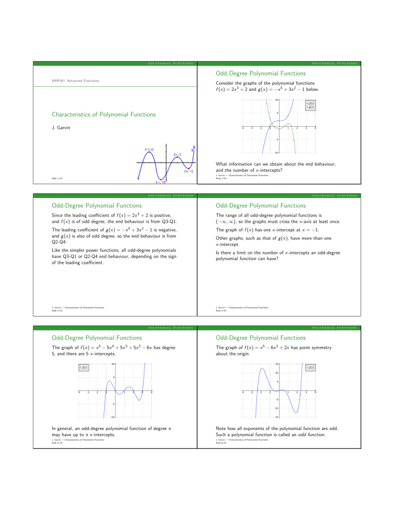 Characteristics Of Polynomial Functions Worksheet Pdf