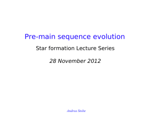 Pre-main sequence evolution