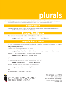 Plurals PDF