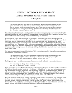 Netscape: SEXUAL INTIMACY IN MARRIAGE
