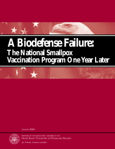A Biodefense Failure - Medical and Public Health Law Site