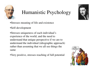 Humanistic Psychology