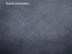 Percent Composition - chem