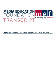 Advertising and the End of the World