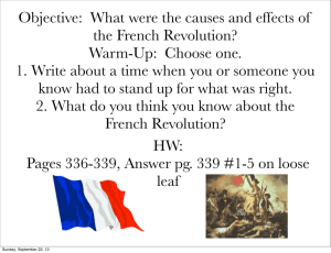 What were the causes and effects of the French Revolution?