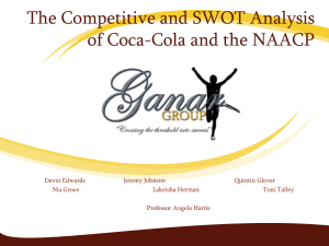 The Competitive and SWOT Analysis of Coca