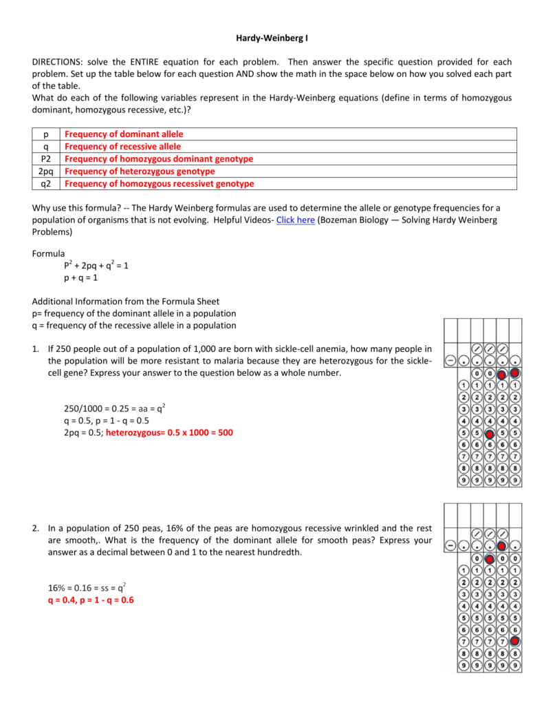 Ap Biology Formula Chart