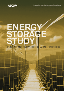 Energy Storage Study - Australian Renewable Energy Agency