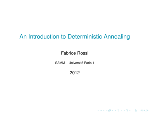 An Introduction to Deterministic Annealing
