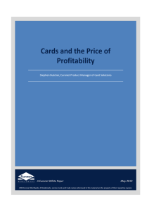 White Paper: Cards and the Price of Profitability