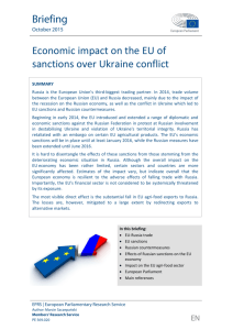 Economic impact of sanctions on the European Union