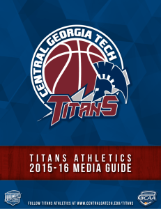 2015-16 Media guide - Central Georgia Technical College