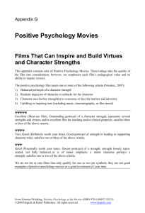 Positive Psychology Movies