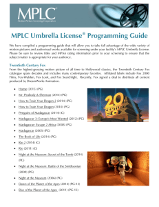 MPLC Umbrella License® Programming Guide