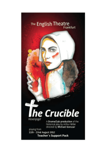 The Crucible - English Theatre Frankfurt