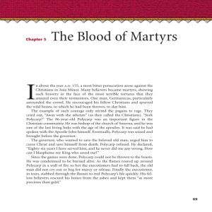 Chapter 3 The Blood of Martyrs