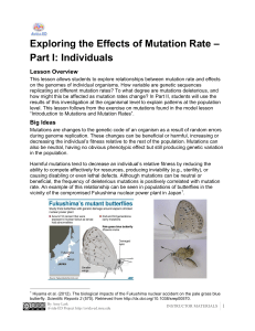 Exploring the Effects of Mutation Rate – Part I: Individuals - Avida-ED