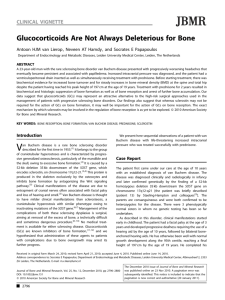 Glucocorticoids are not always deleterious for bone