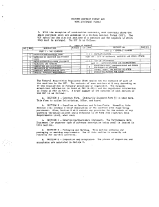 UNIfORM CONTRACf fORMAT AND 1.