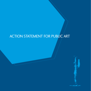 Action Statement for Public Art - artsACT