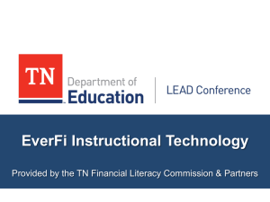 EverFi Instructional Technology - The University of Tennessee