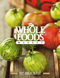 2012 Annual Report - Whole Foods Market
