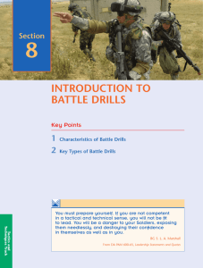 INTRODUCTION TO BATTLE DRILLS