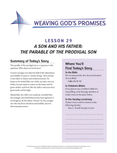 lesson 29 a son and his father: the parable of the prodigal son